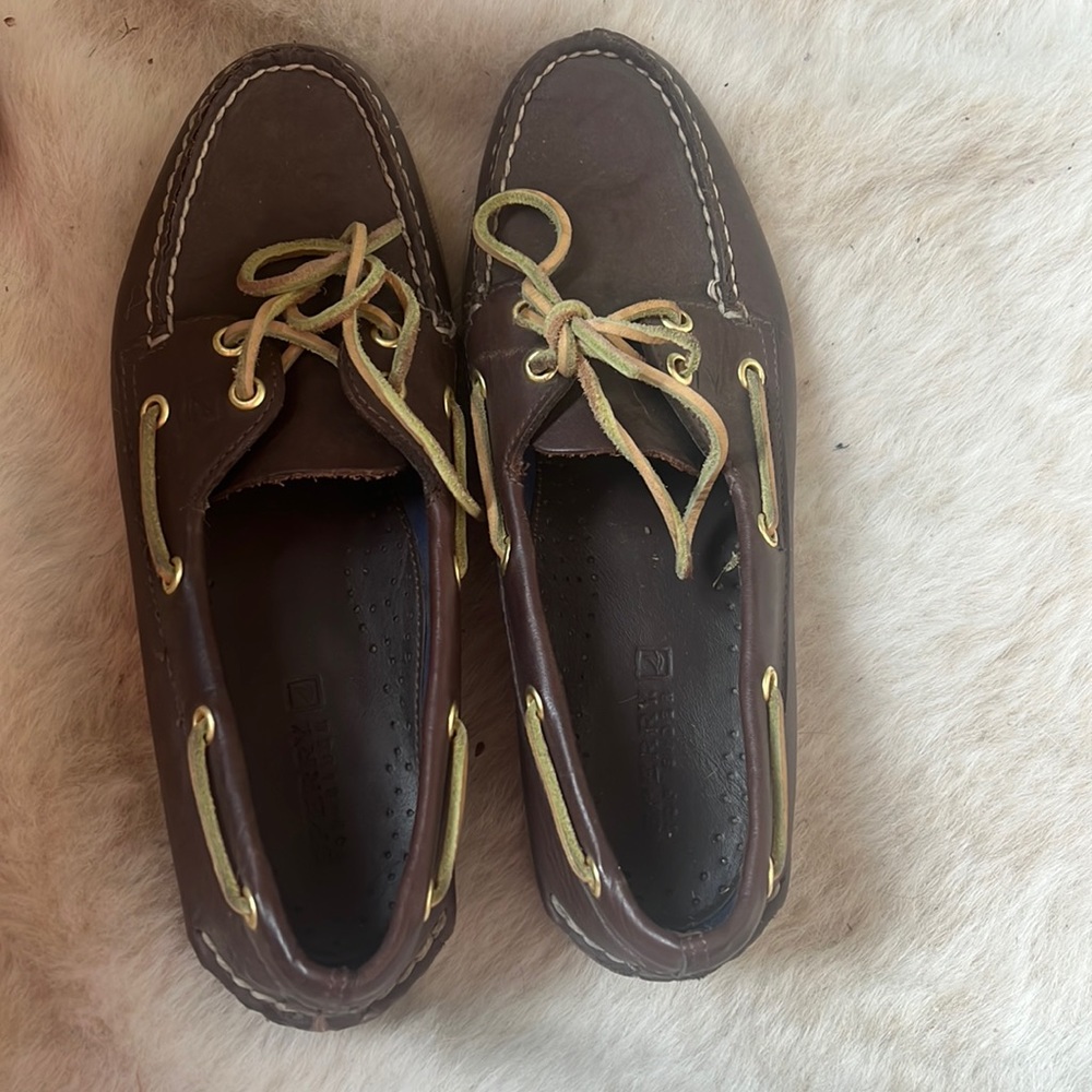 All leather sperry boat shoes